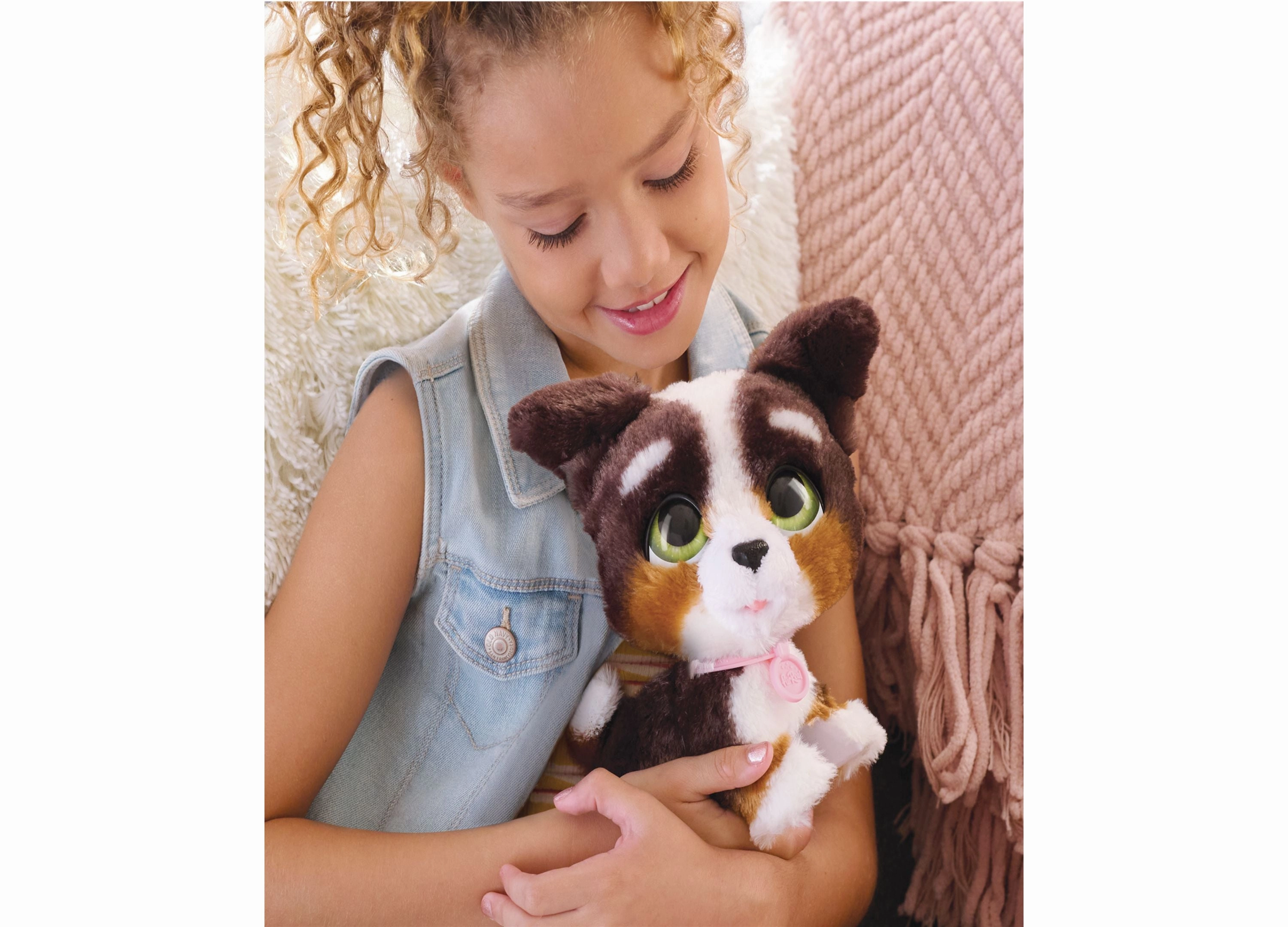 FurReal Walk-A-Lots Bernedoodle Interactive Plush Puppy Toy