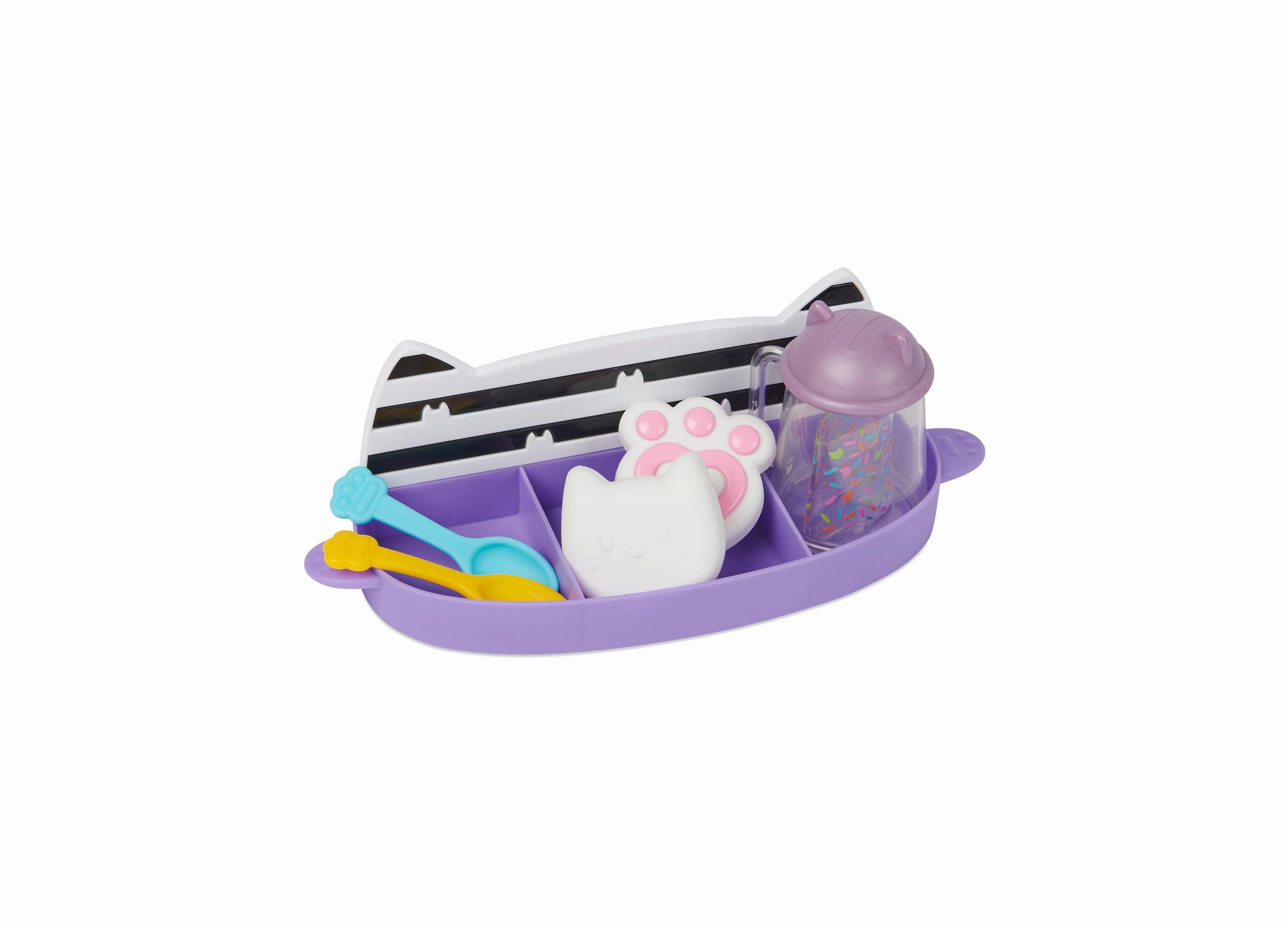 Gabby's Dollhouse 15-Piece Hot Cocoa Party Playset with Rotatable Whip Cream Feature