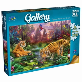 Gallery 300Xl Piece Puzzle Tigers At The Ancient Stream