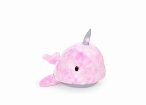 Geoffrey's Toy Box 17-inch Interactive Narwhal Plush with LED Lights and Sounds