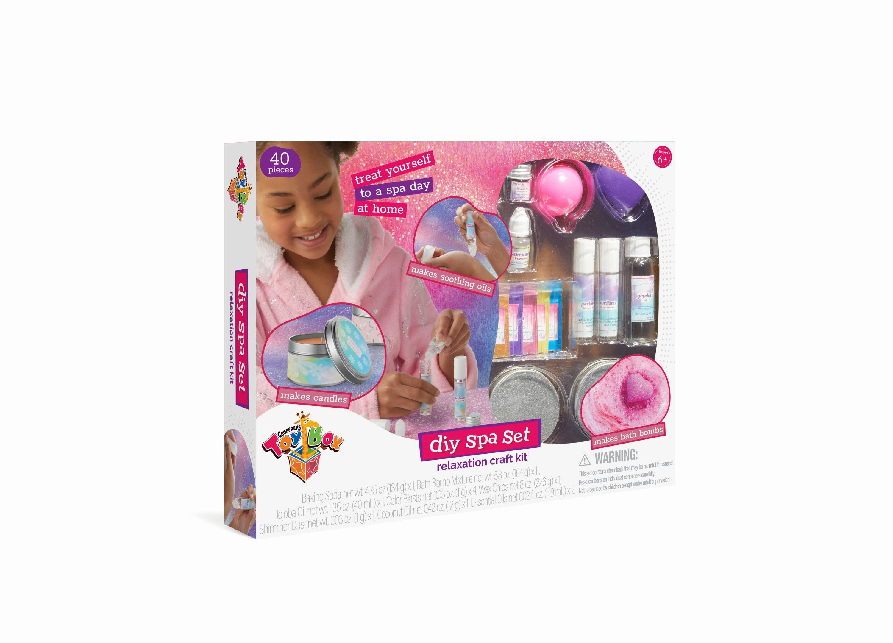 Geoffrey's Toy Box DIY Spa Set Relaxation 39-Piece Craft Kit, Exclusively at Macy's