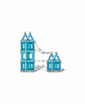 Geomag Pro-L New York Skyline Magnetic Construction Set, 174 Pieces