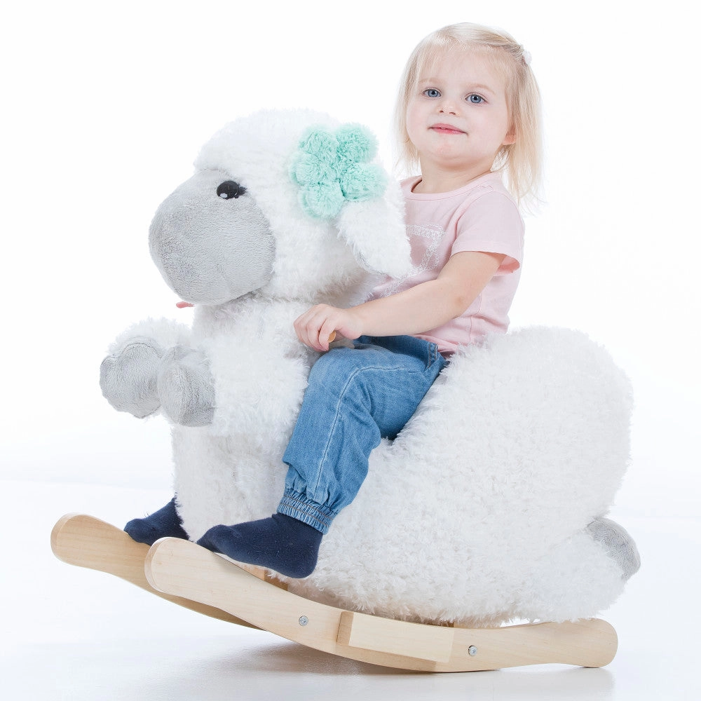 Gerardo's Little Rockers Sheep: Plush Wooden Ride-On Toy