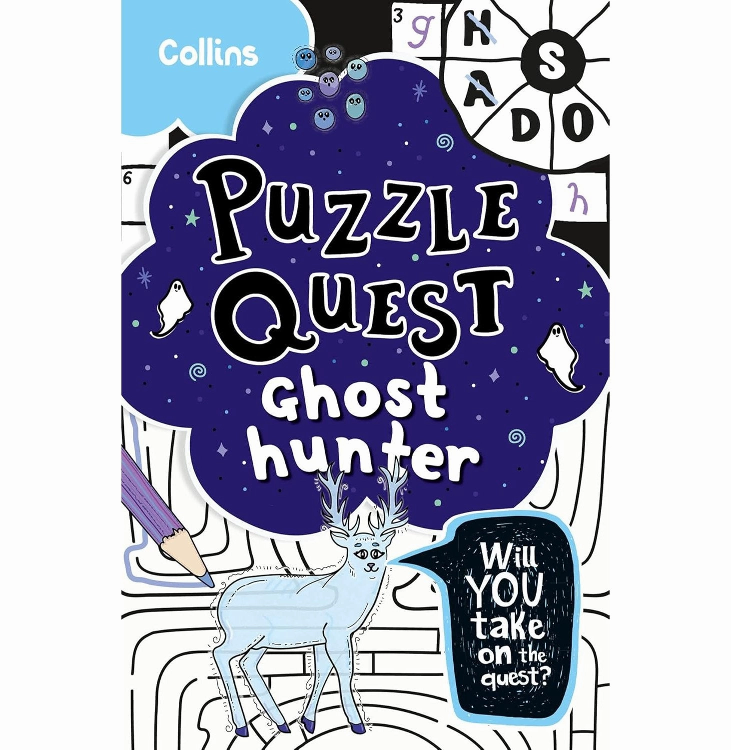 Ghost Hunter: Solve More Than 100 Puzzles in This Adventure Story for Kids Aged 7  Collins Kids and Hunt Kia Marie