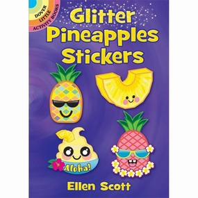 Glitter Pineapples Stickers