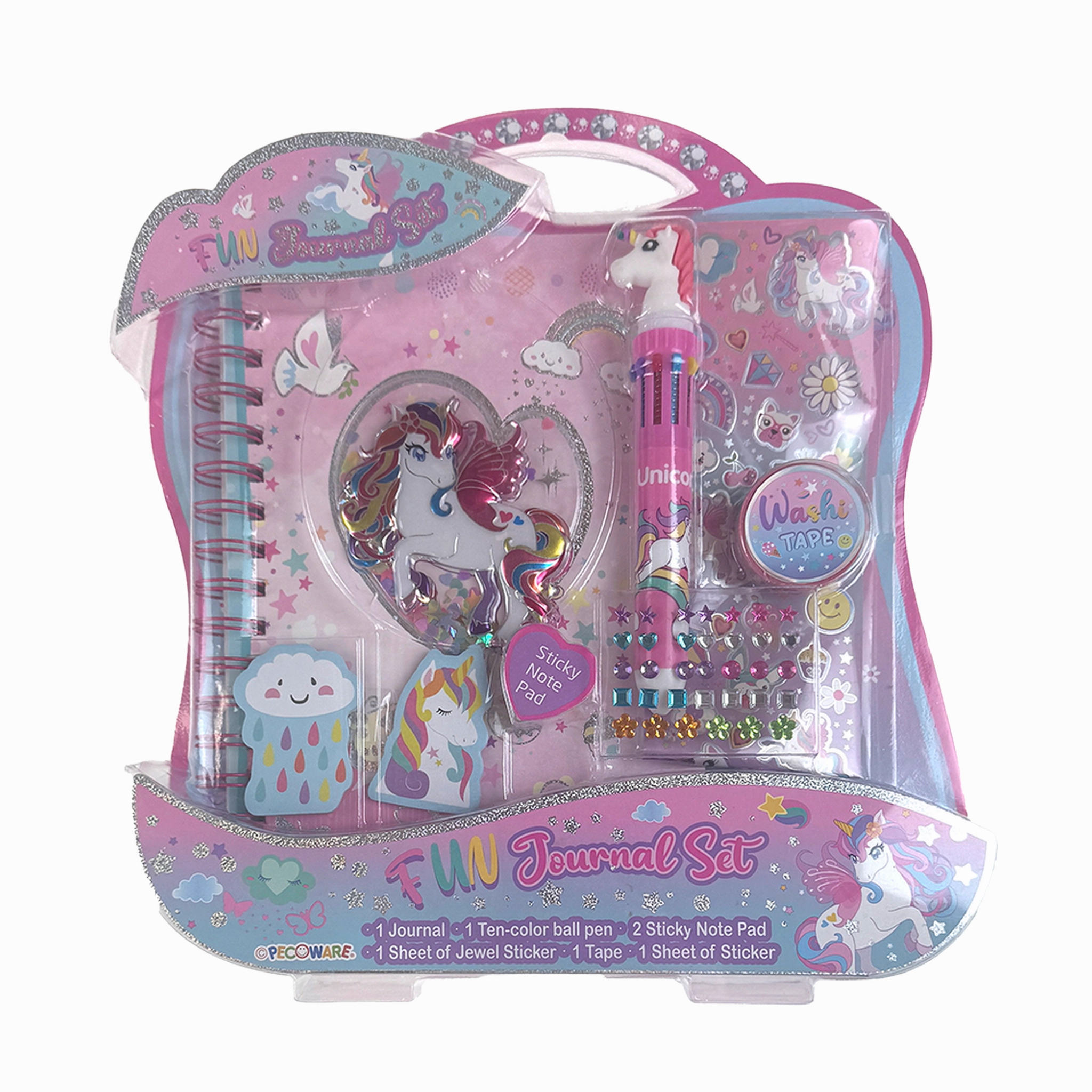 Glow In The Dark Journal Set - Unicorn