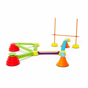 GONGE Build N Balance Advanced Set, Playful Backyard Balancing Course
