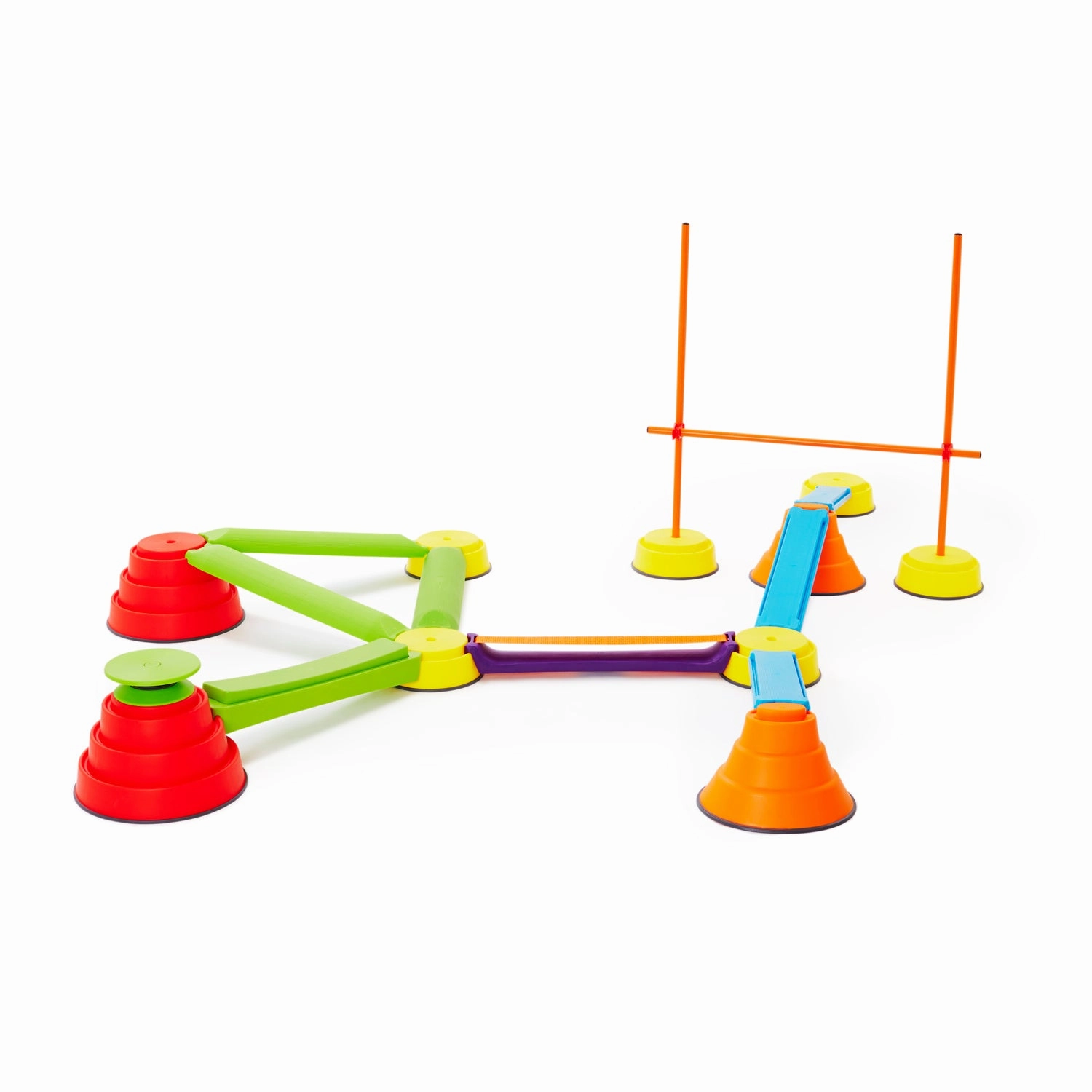 GONGE Build N Balance Advanced Set, Playful Backyard Balancing Course