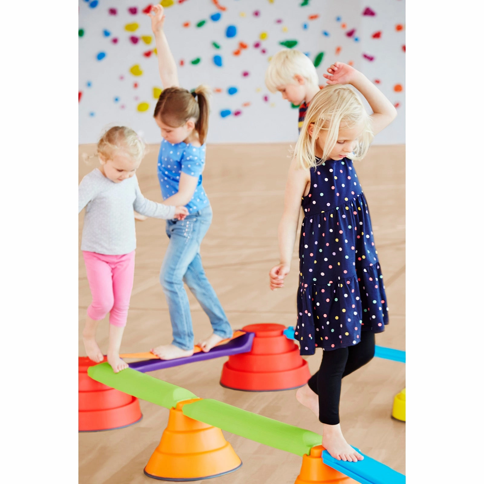 GONGE Build N Balance Advanced Set, Playful Backyard Balancing Course