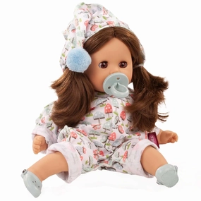 Gotz Cosy Aquini 13 in - Soft Cloth Brunette Bath Baby Doll