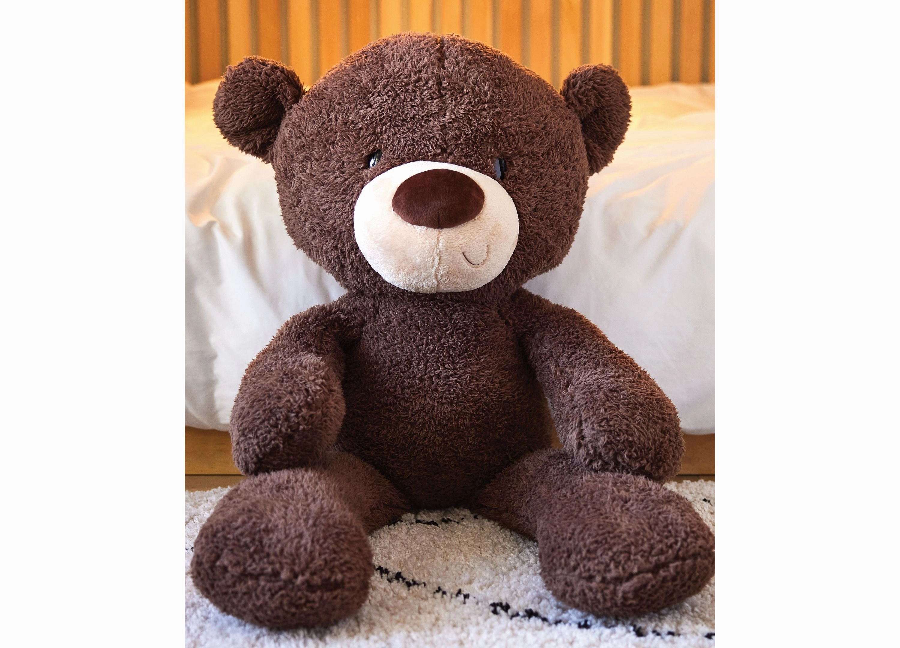 Gund 13.5 inch Fuzzy Teddy Bear - Chocolate Brown