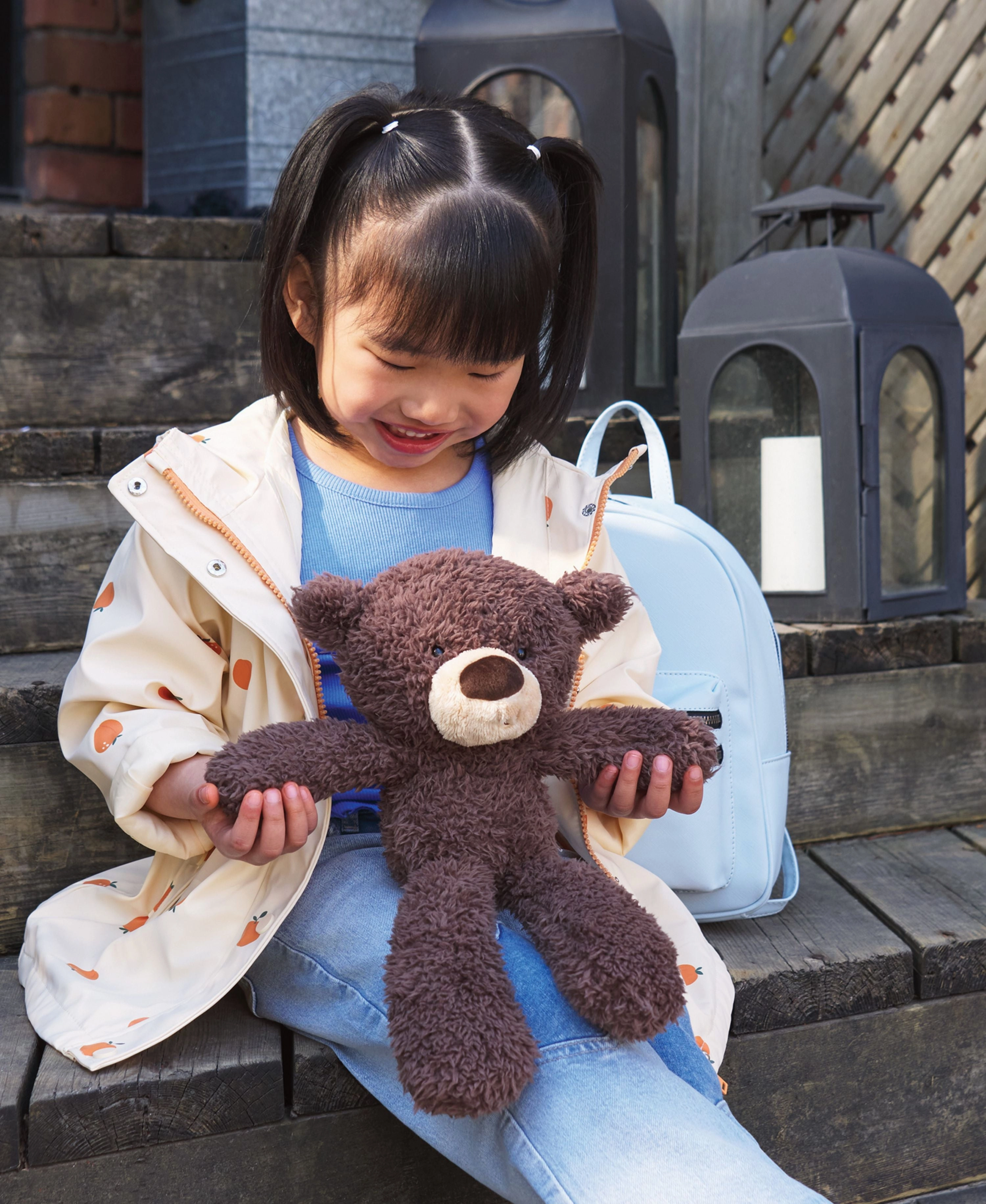 Gund 13.5 inch Fuzzy Teddy Bear - Chocolate Brown