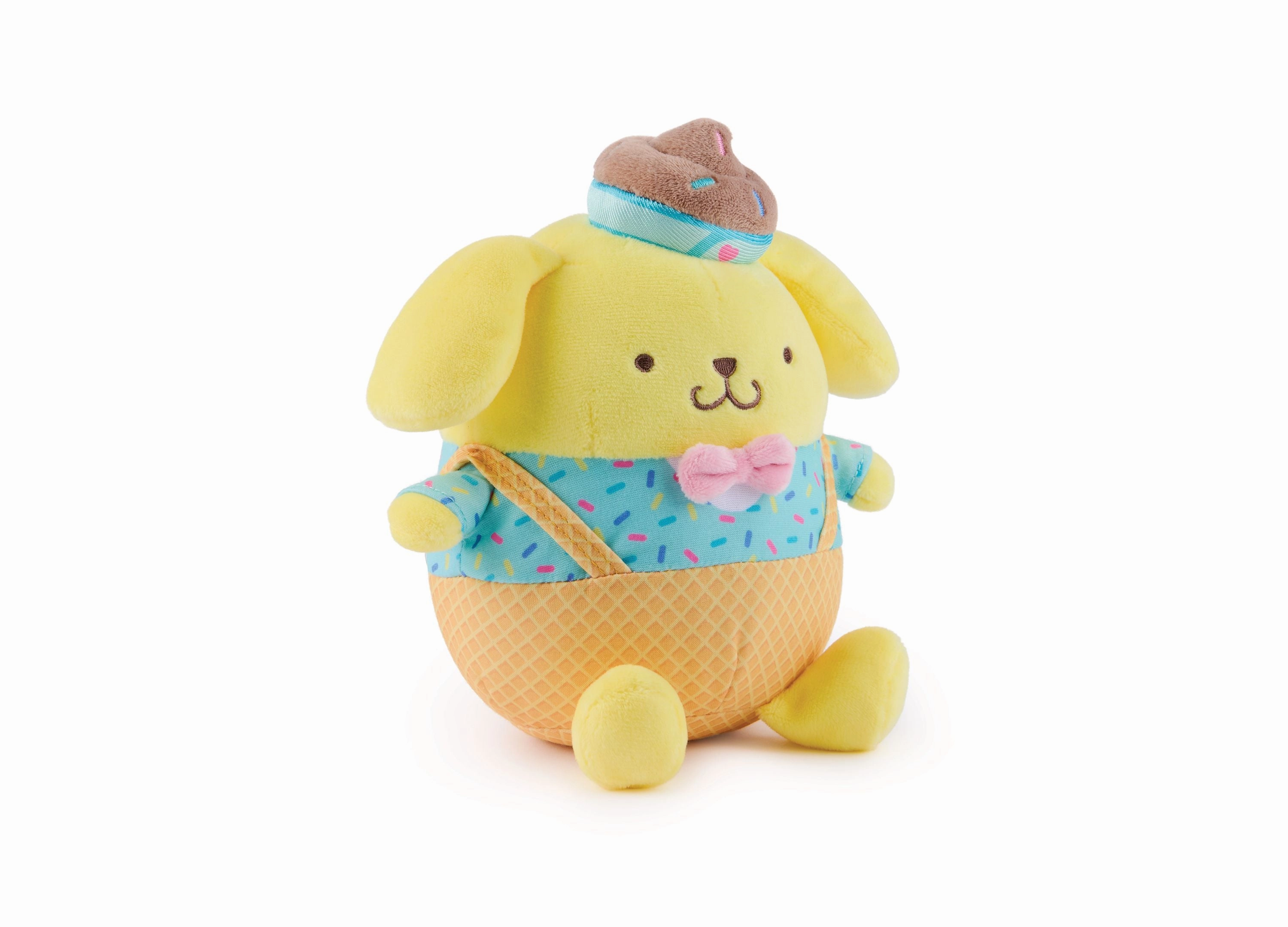 Gund Sanrio Ice Cream Pompompurin Plush, 6-inch Hello Kitty Series