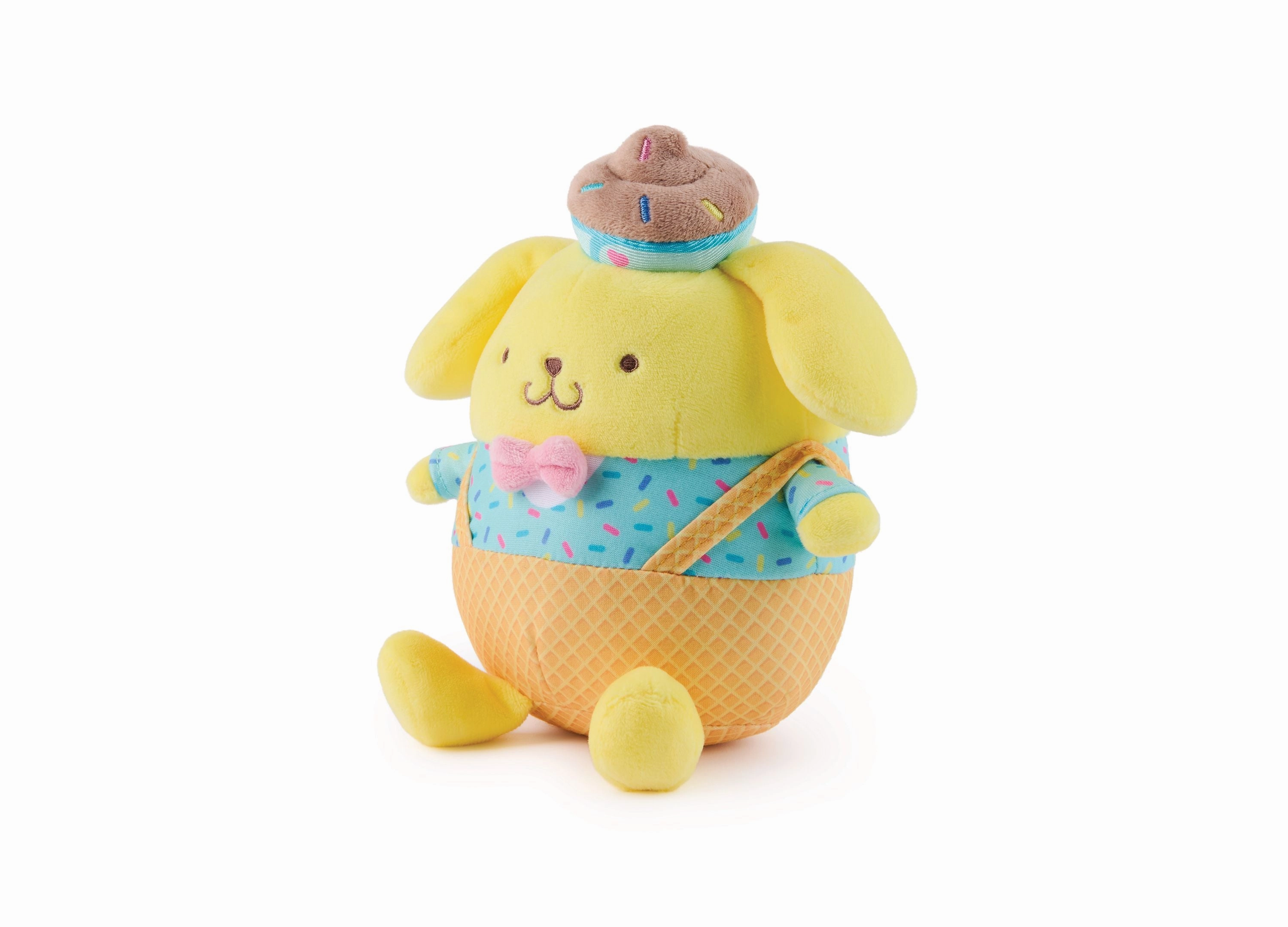 Gund Sanrio Ice Cream Pompompurin Plush, 6-inch Hello Kitty Series