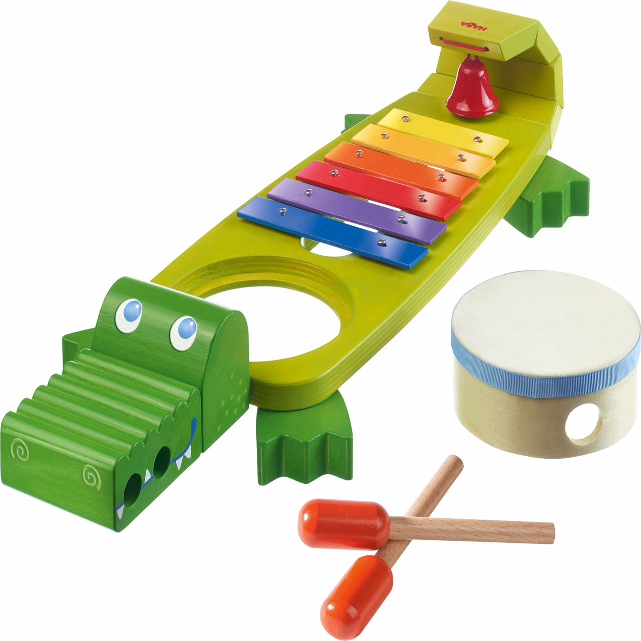 HABA Symphony Croc Colorful Wooden Musical Toy Set
