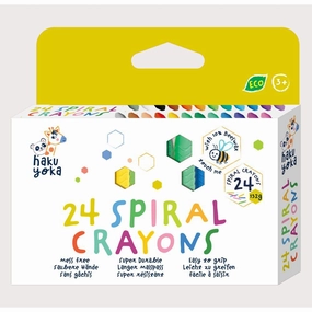 Haku Yoka Spiral Crayons-24 Colours