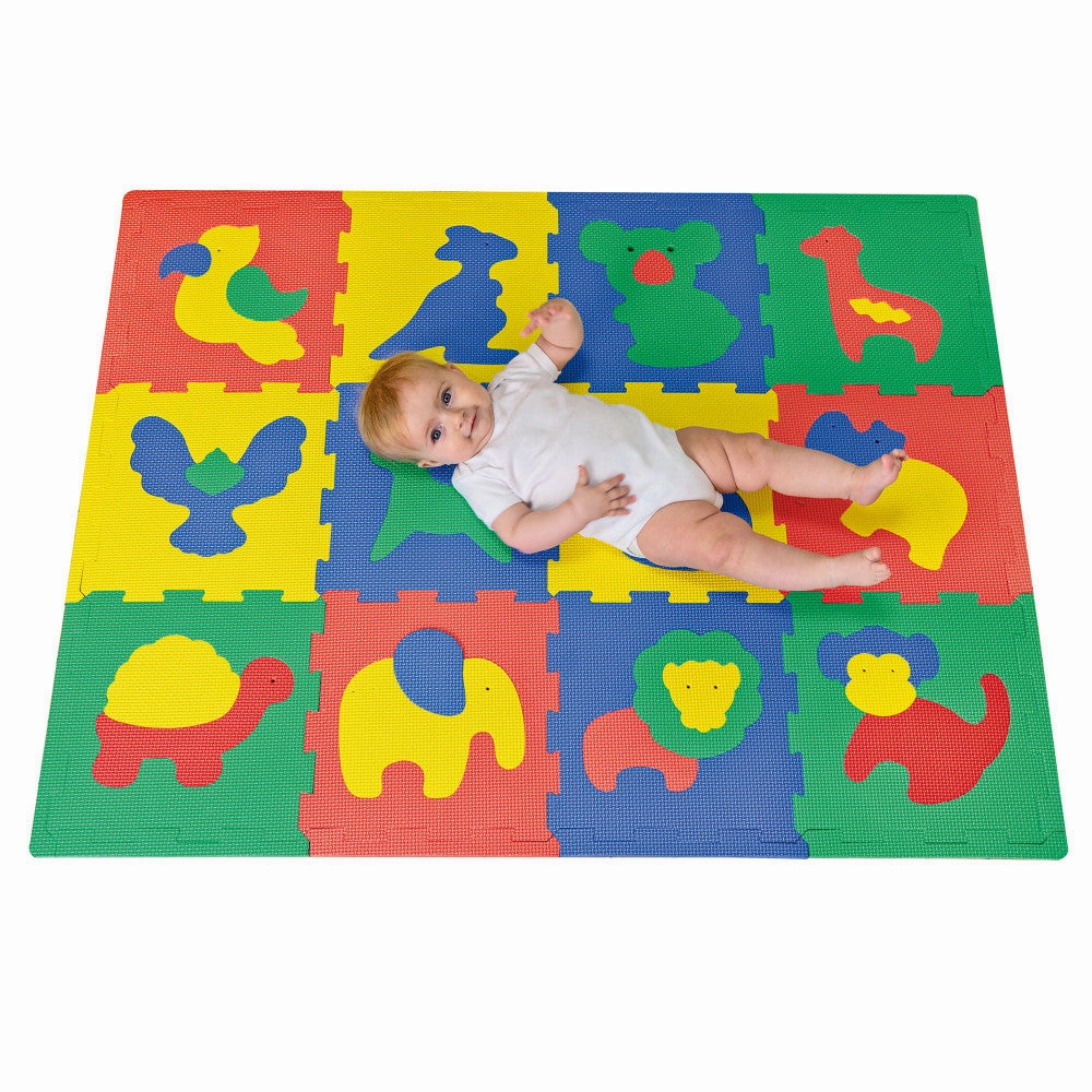Hakuna Matte: Safari Adventure Baby Play Mat - 12 Piece Set