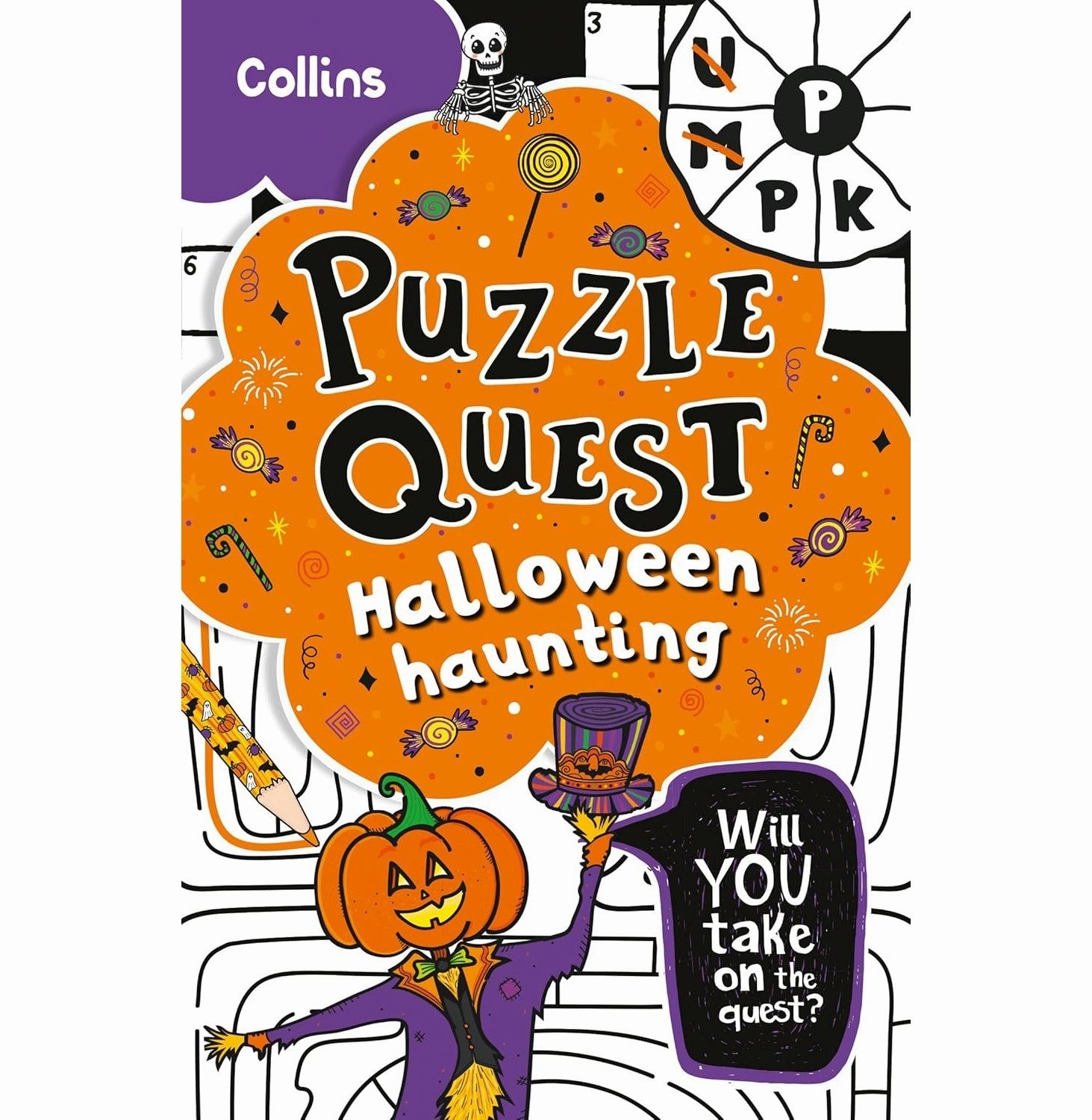 Halloween Haunting: Mystery Puzzles for Kids (Puzzle Quest) [Paperback] Hunt Kia Marie and Collins Kids
