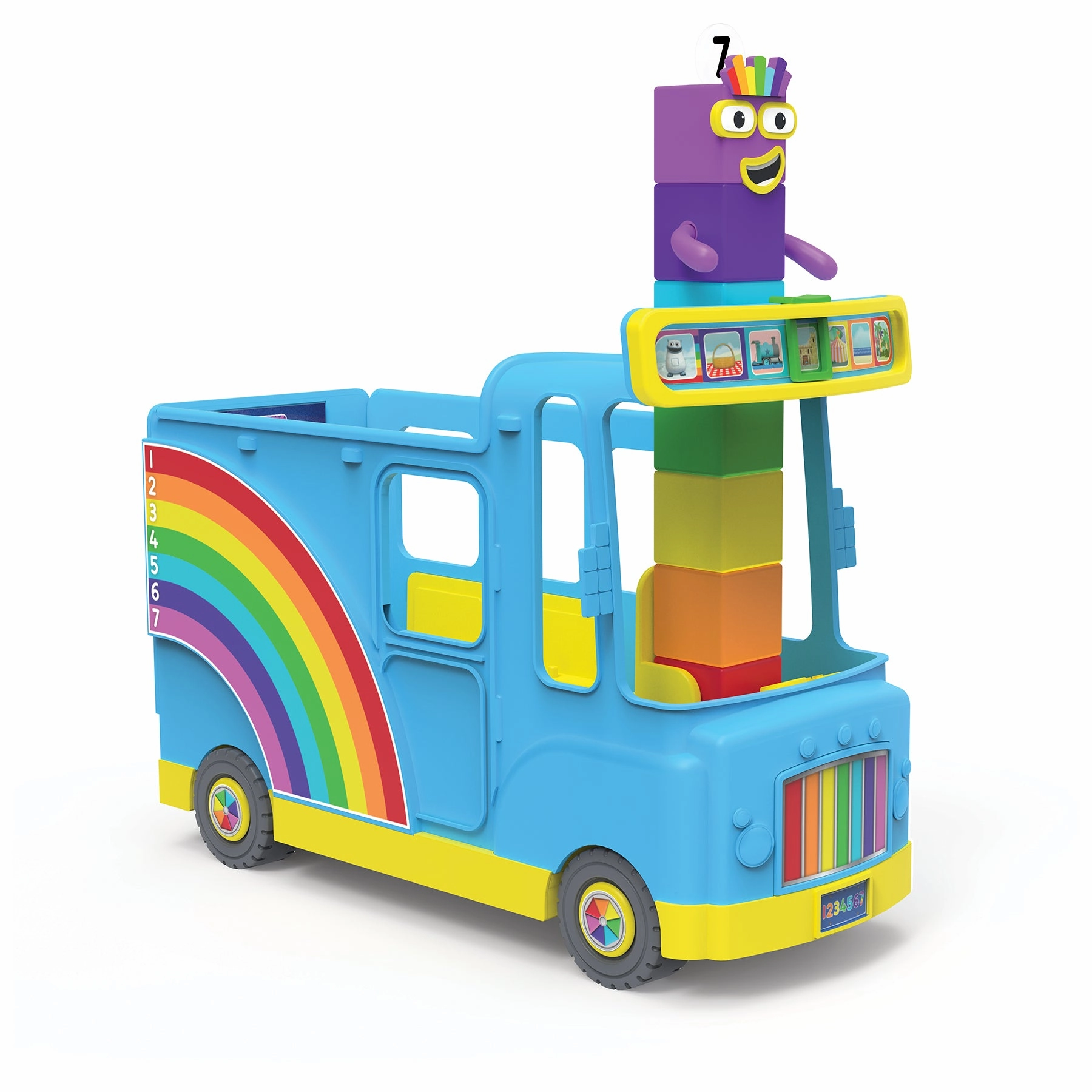 Hand2Mind Numberblocks Rainbow Counting Bus Interactive Toy