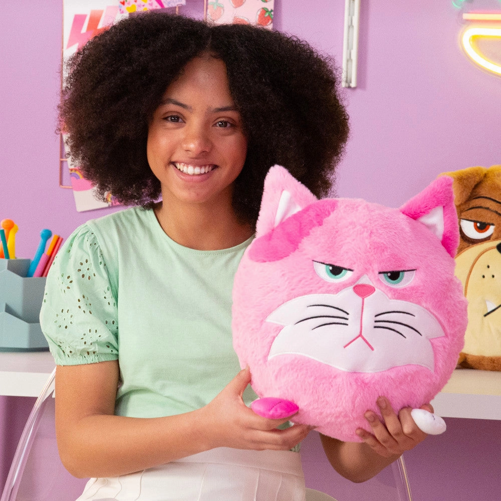 Hangry Petz Lucy Pink Cat 12 inch Interactive Plush