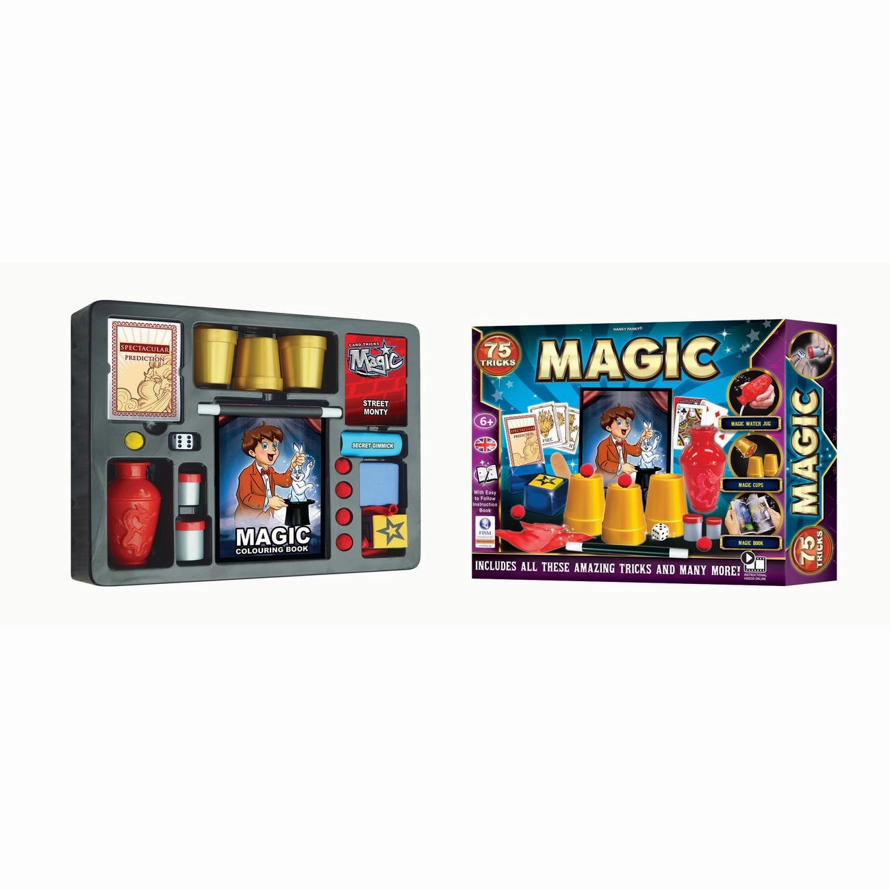 Hanky Panky Magic Set 75 Tricks