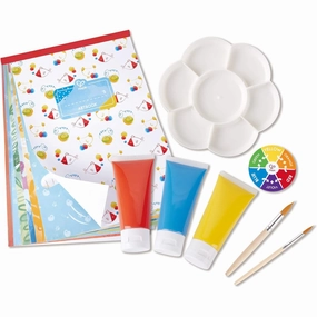 Hape Color Mix 24-Piece Painting Activity Art Kit for Kids