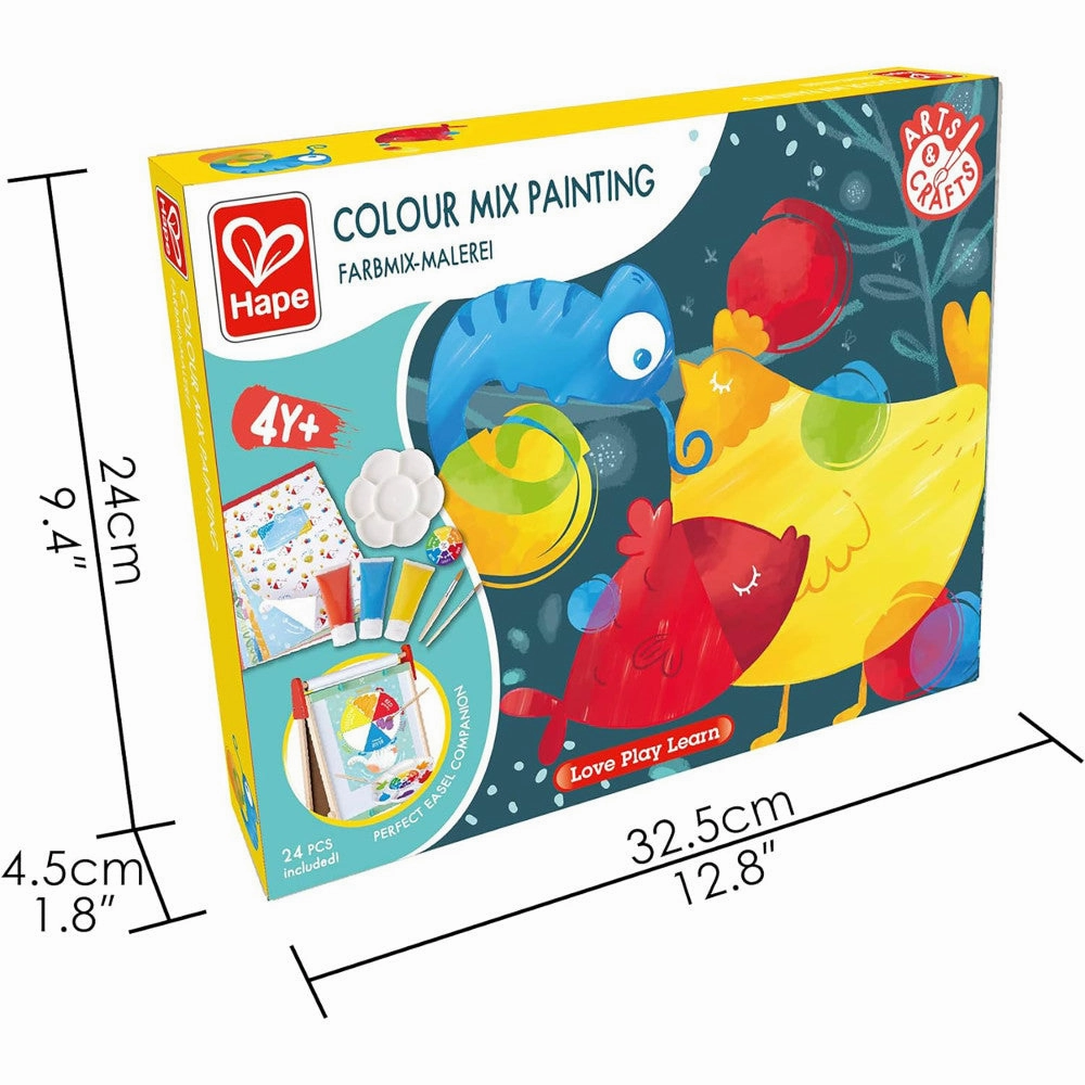 Hape Color Mix 24-Piece Painting Activity Art Kit for Kids