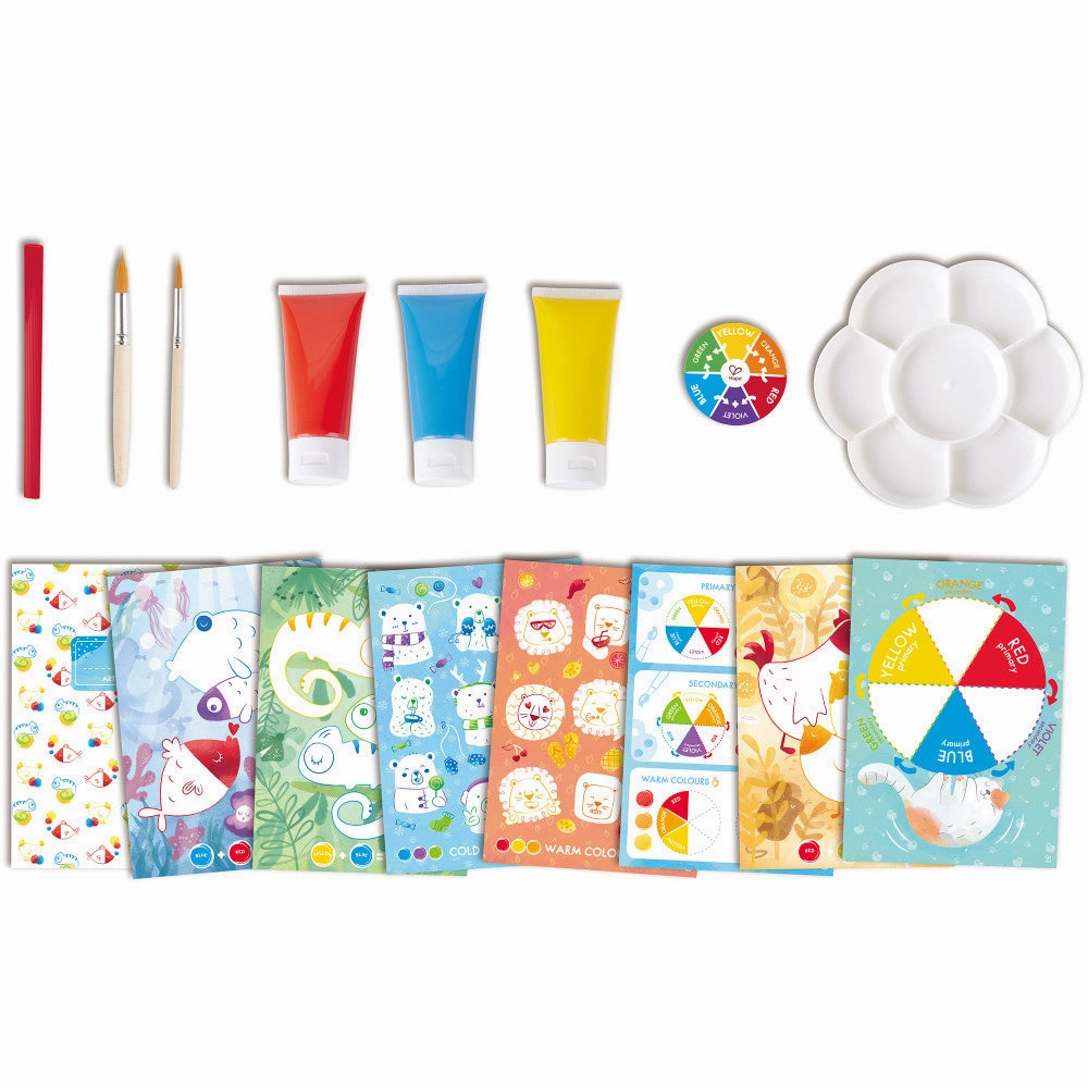 Hape Color Mix 24-Piece Painting Activity Art Kit for Kids