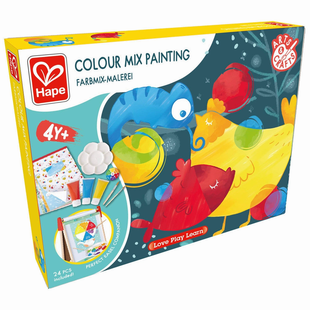 Hape Color Mix 24-Piece Painting Activity Art Kit for Kids