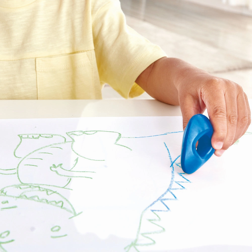 Hape Easy-Grip Toddler Crayons - 5pc Vibrant Colors Set