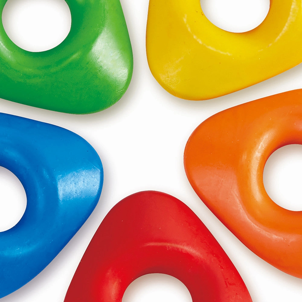 Hape Easy-Grip Toddler Crayons - 5pc Vibrant Colors Set