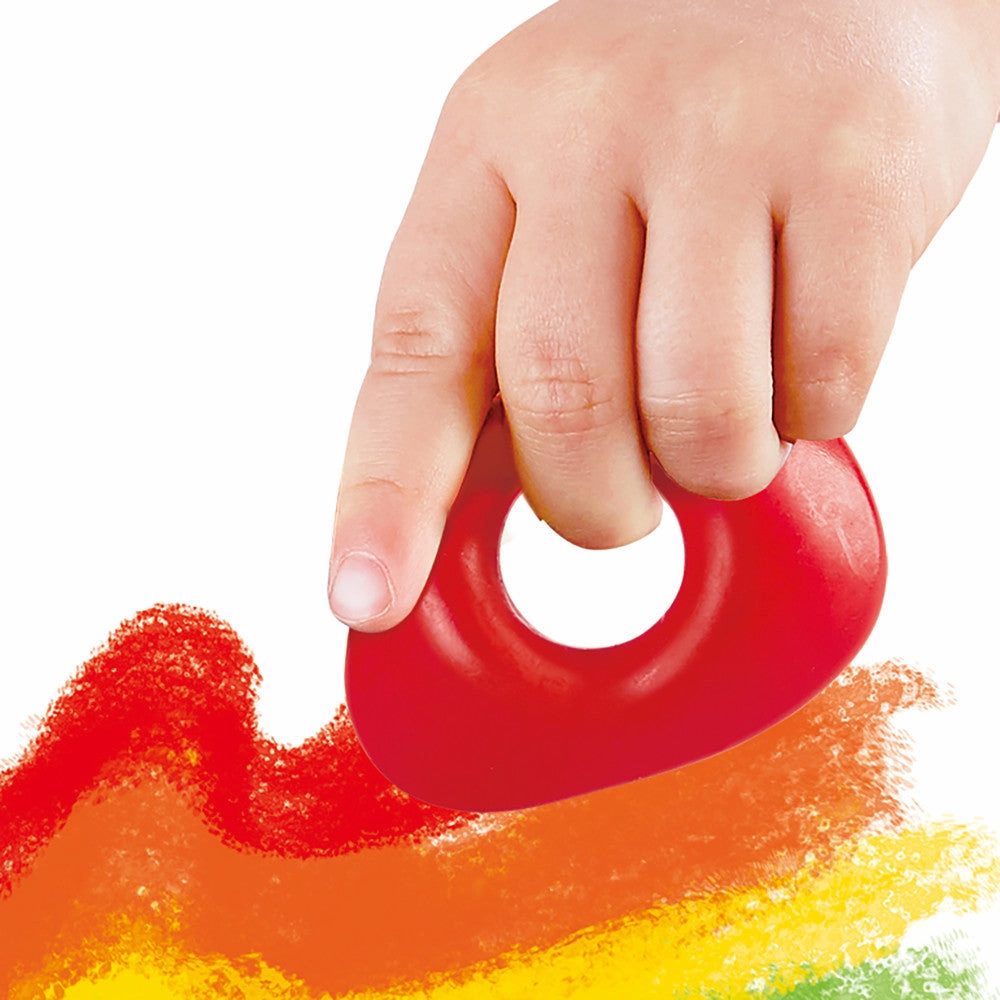 Hape Easy-Grip Toddler Crayons - 5pc Vibrant Colors Set