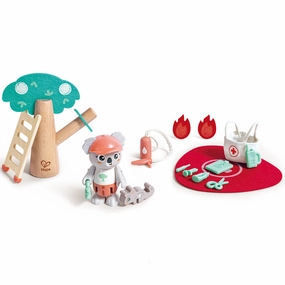 Hape Forest Fire Rescue Adventure Playset - 17pc Wooden Toy