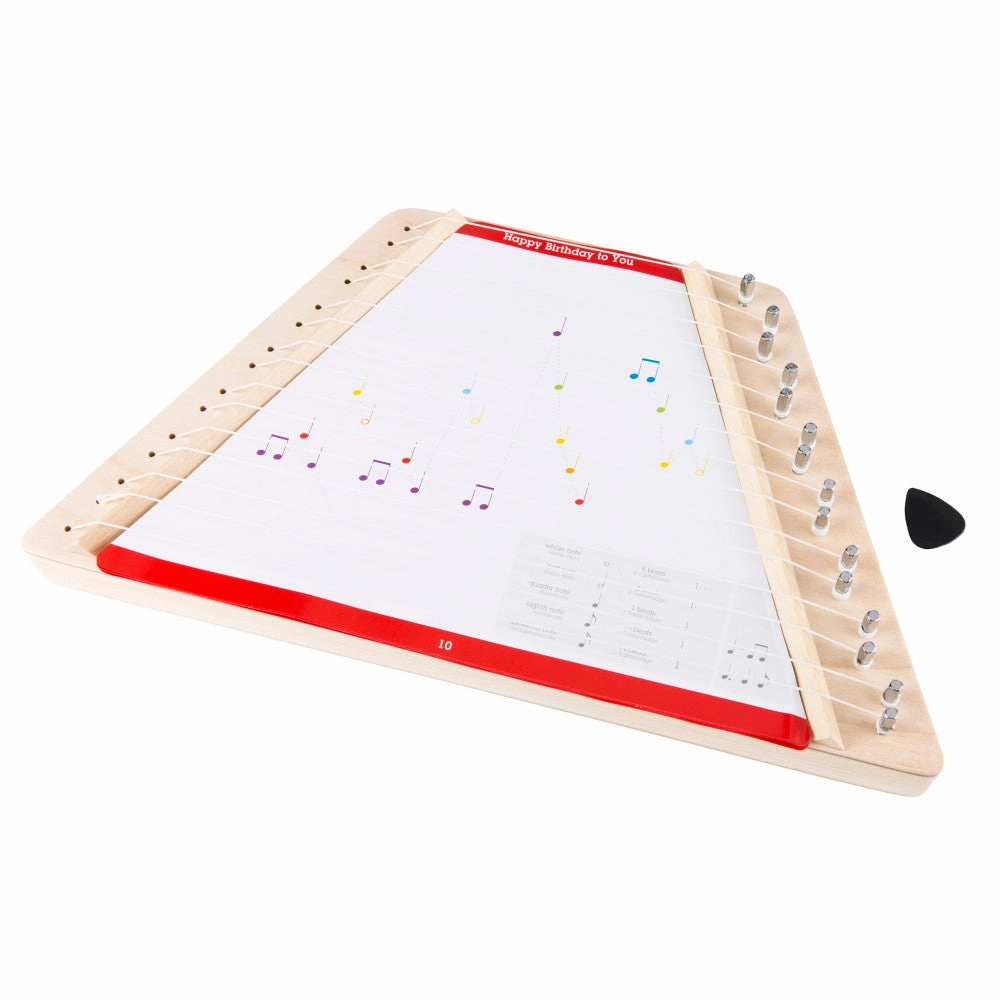 Hape Happy Harp Kid's Wooden Musical Instrument, Ages 3 