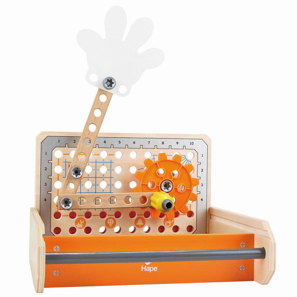 Hape Junior Inventor 32-Piece Science Experiment Toolbox Kit