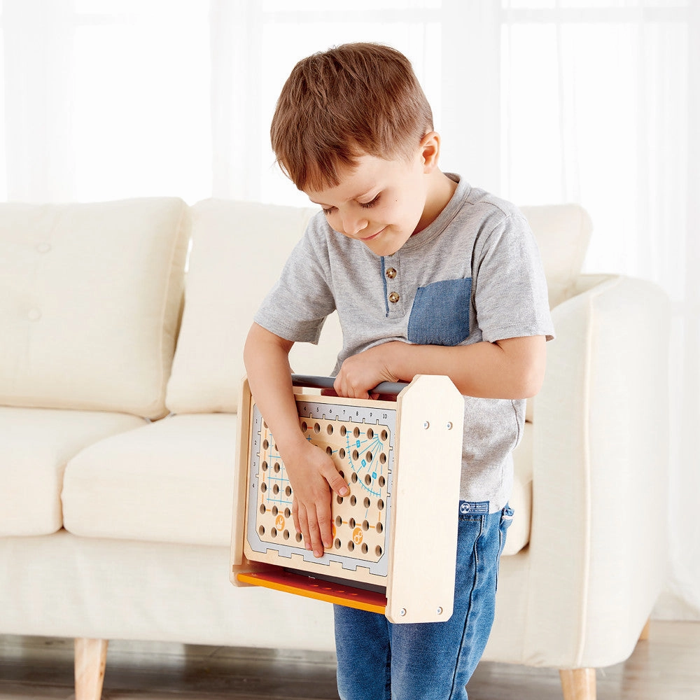 Hape Junior Inventor 32-Piece Science Experiment Toolbox Kit