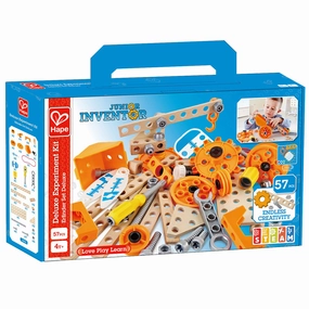 Hape Junior Inventor Deluxe Experiment Kit - 57 Piece Set