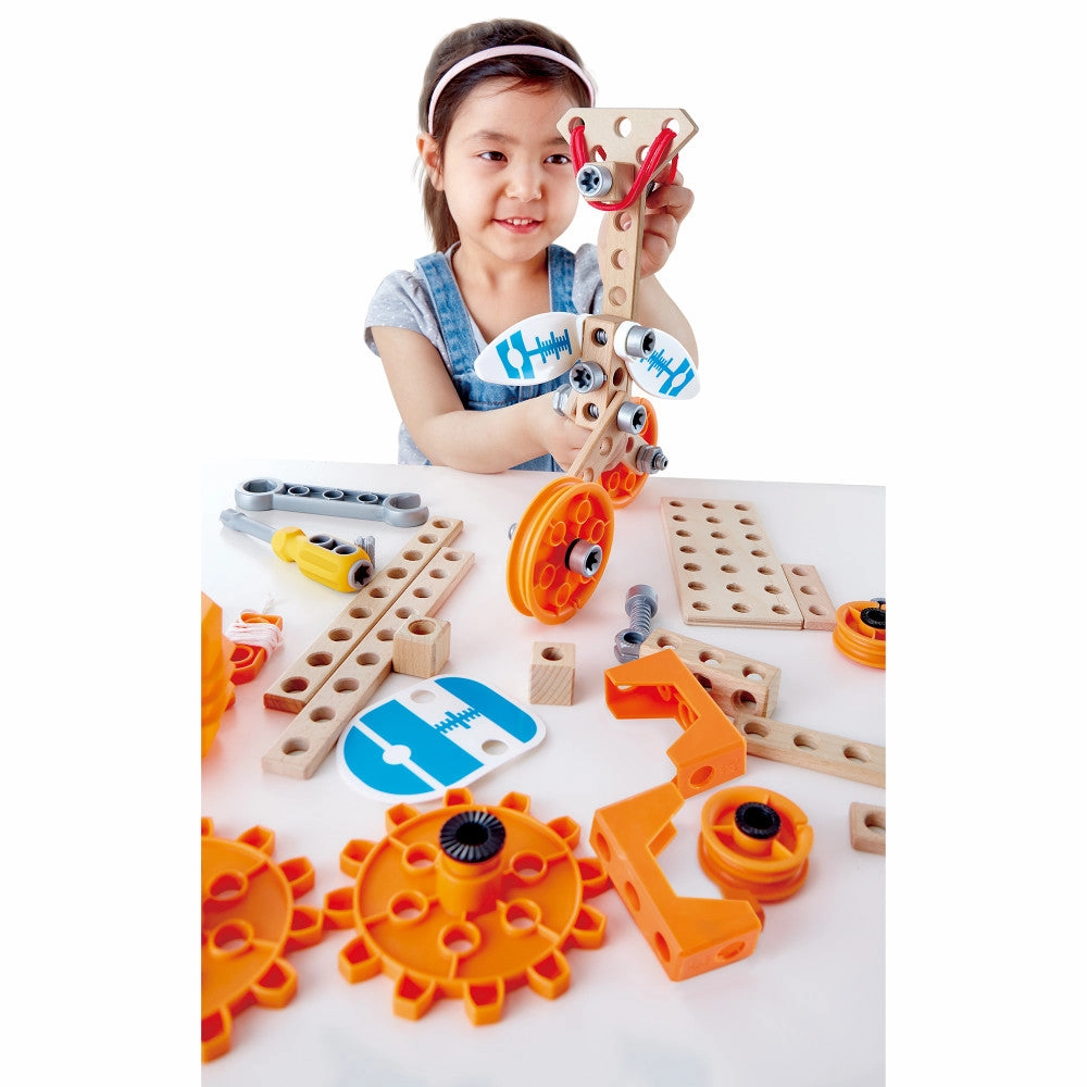 Hape Junior Inventor Deluxe Experiment Kit - 57 Piece Set