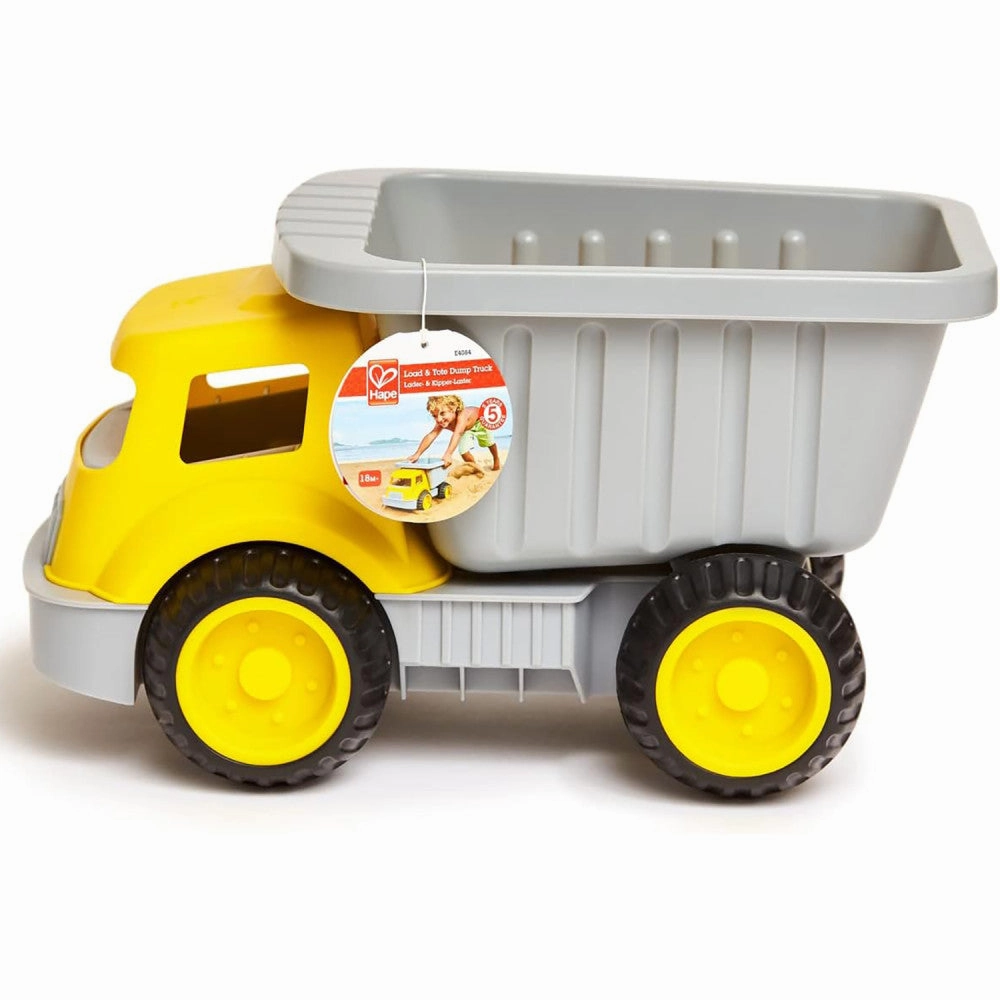 Hape: Load & Tote Dump Truck- Sand & Beach Toy, Indoor/Outdoor