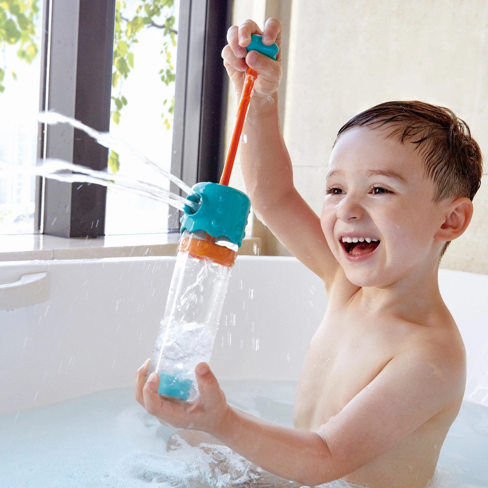 Hape Multi-Spout Sprayer - Magical Water Patterns Bath Toy for Toddlers