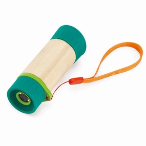 Hape Nature Fun 8x Adjustable Green Telescope for Kids Ages 3 