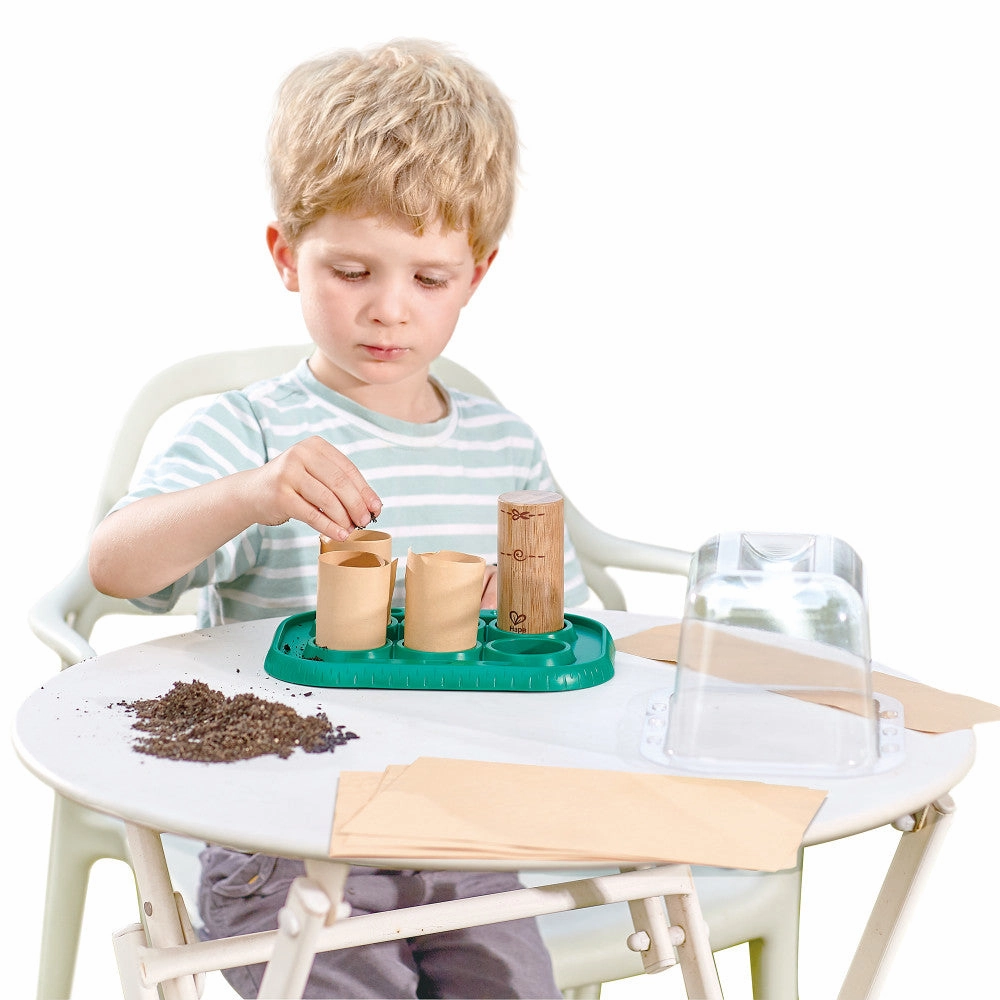 Hape Nature Fun Growing Gardeners Greenhouse Kit, Kids Ages 4 