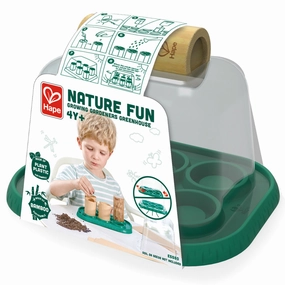 Hape Nature Fun Growing Gardeners Greenhouse Kit, Kids Ages 4 