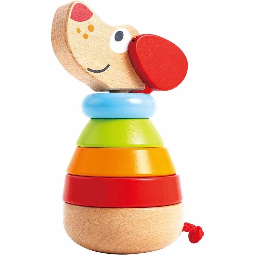 Hape Pepe Sound Stacker - Colorful Wooden Puppy Toy