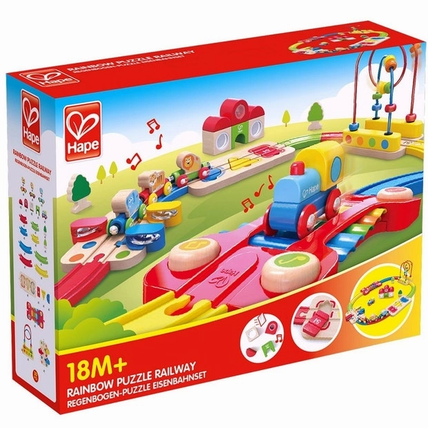 Hape Rainbow Puzzle Railway
