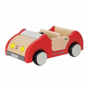 Hape Red Wooden Dollhouse Family Car Toy for Kids, Ages 3 
