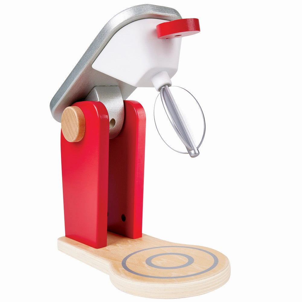 Hape Red Wooden Mix & Bake Set - Whirl & Twirl Blender Toy