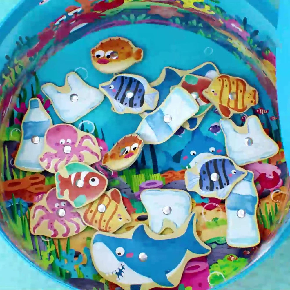 Hape Save the Seas 2-In-1 Magnetic Fishing Game
