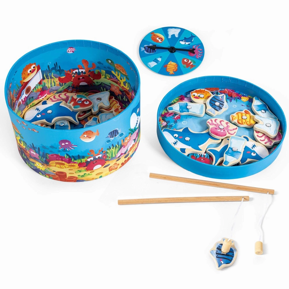 Hape Save the Seas 2-In-1 Magnetic Fishing Game