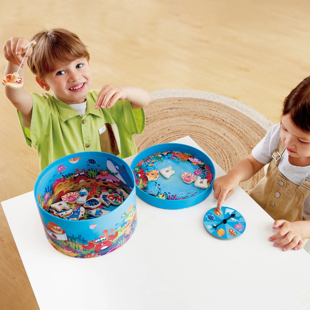 Hape Save the Seas 2-In-1 Magnetic Fishing Game